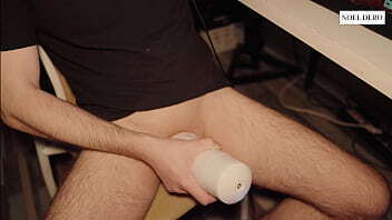 jerk with electronic masturbator think about your wife. Loud orgasm from Noel Dero