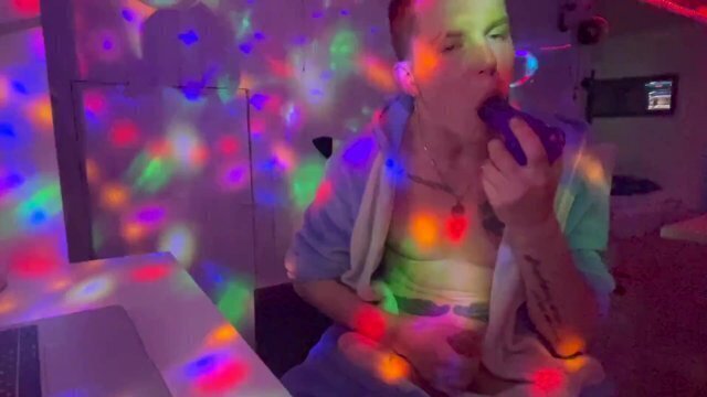 While there, fucked mouth with rubber friend