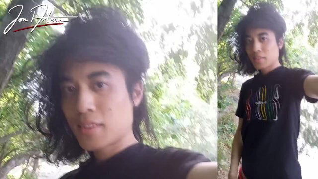 Arteen walks cruising park, wanks, cums outdoors front water. Horny twink public