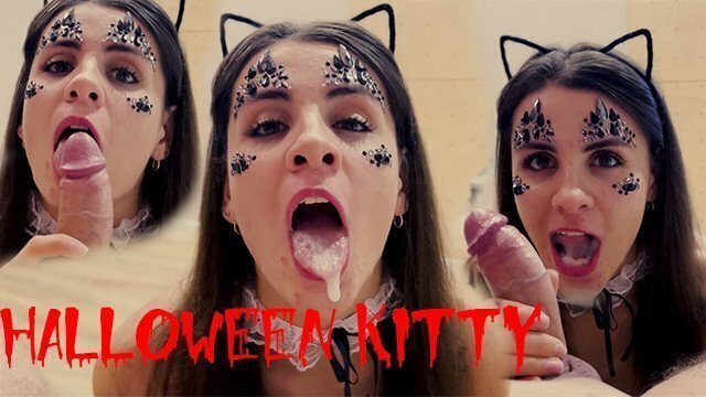 Kitty Sucked Down Last Drop