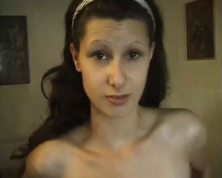 Iveta taste cock, brunette loves masturbation