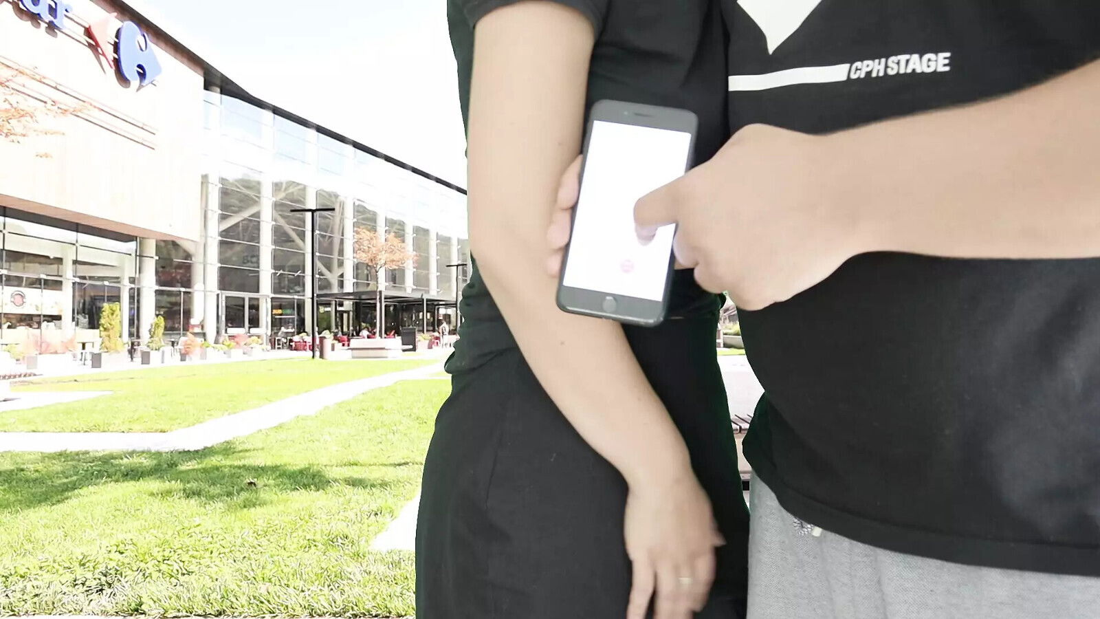 Ejaculate loudly public mall terrace with Lush remote control vibrator