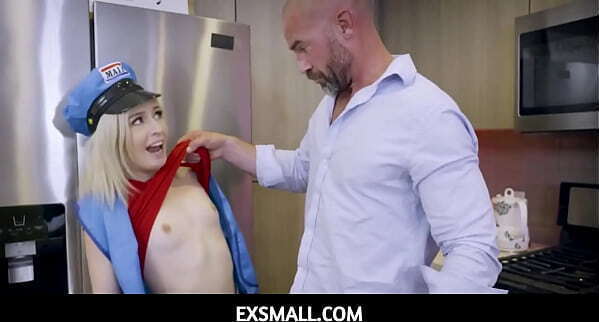 ExSmall Tiny Little Blonde Teen Mail Carrier Fucked Dick Customer Minxx Marley