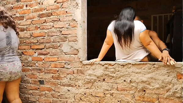 Perverted stepfather fucks stepdaughter'_s while wife does laundry