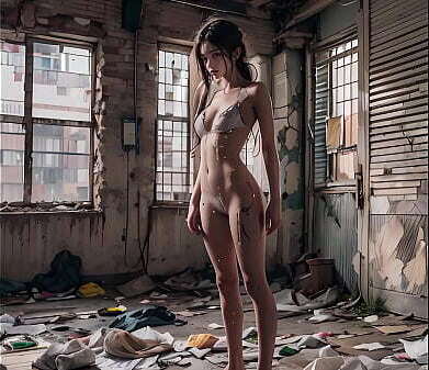 Abandoned school with gift. Would rescue her?