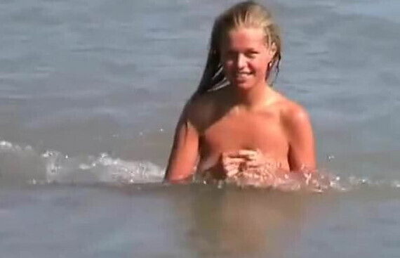 Sexy Blonde Nude Beach