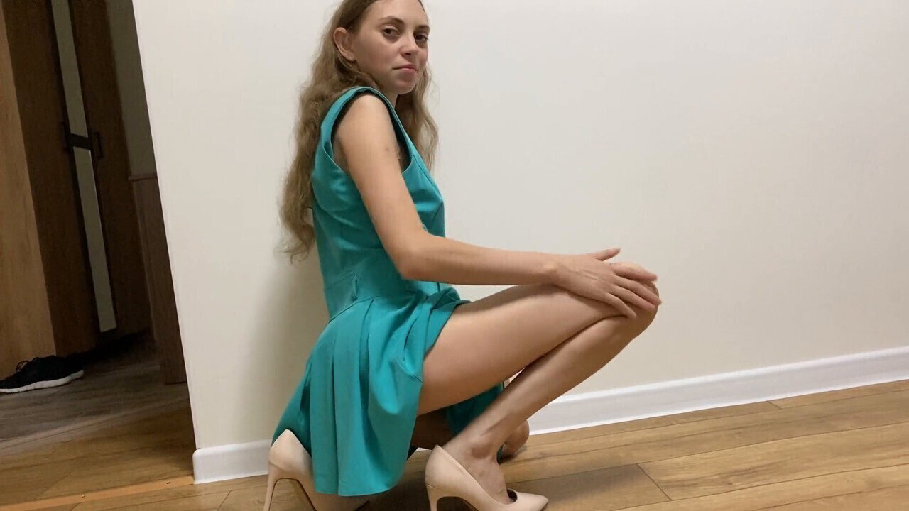 Foot fetish, fetish foot, mini-skirt