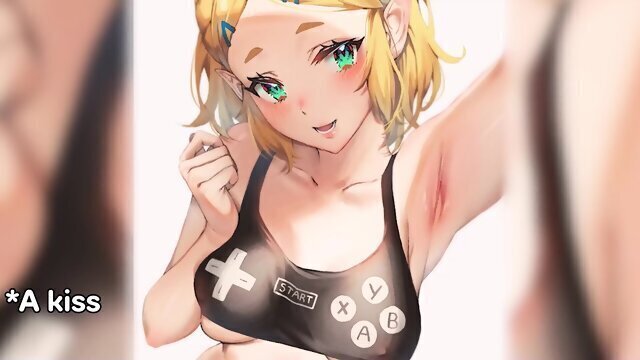 [Voiced JOI] Zelda Plays Cards Game With Your Cock! [Teaser] [Edging] [Anal] [Countdown]