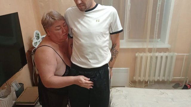 mother-in-law jerks dick watches while wife