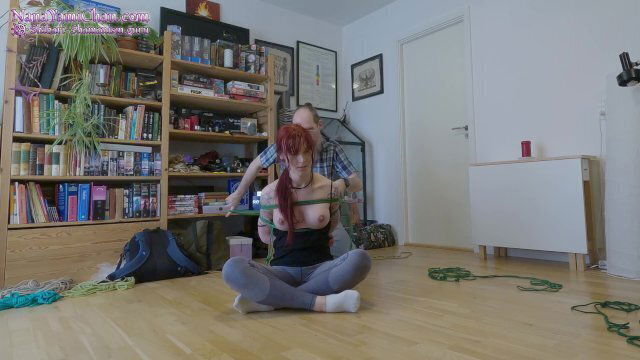 Experimenting with Shibari, ties