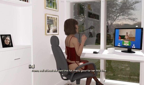 A life worth living: cuckold husband watch his wife stripping for other man on camera