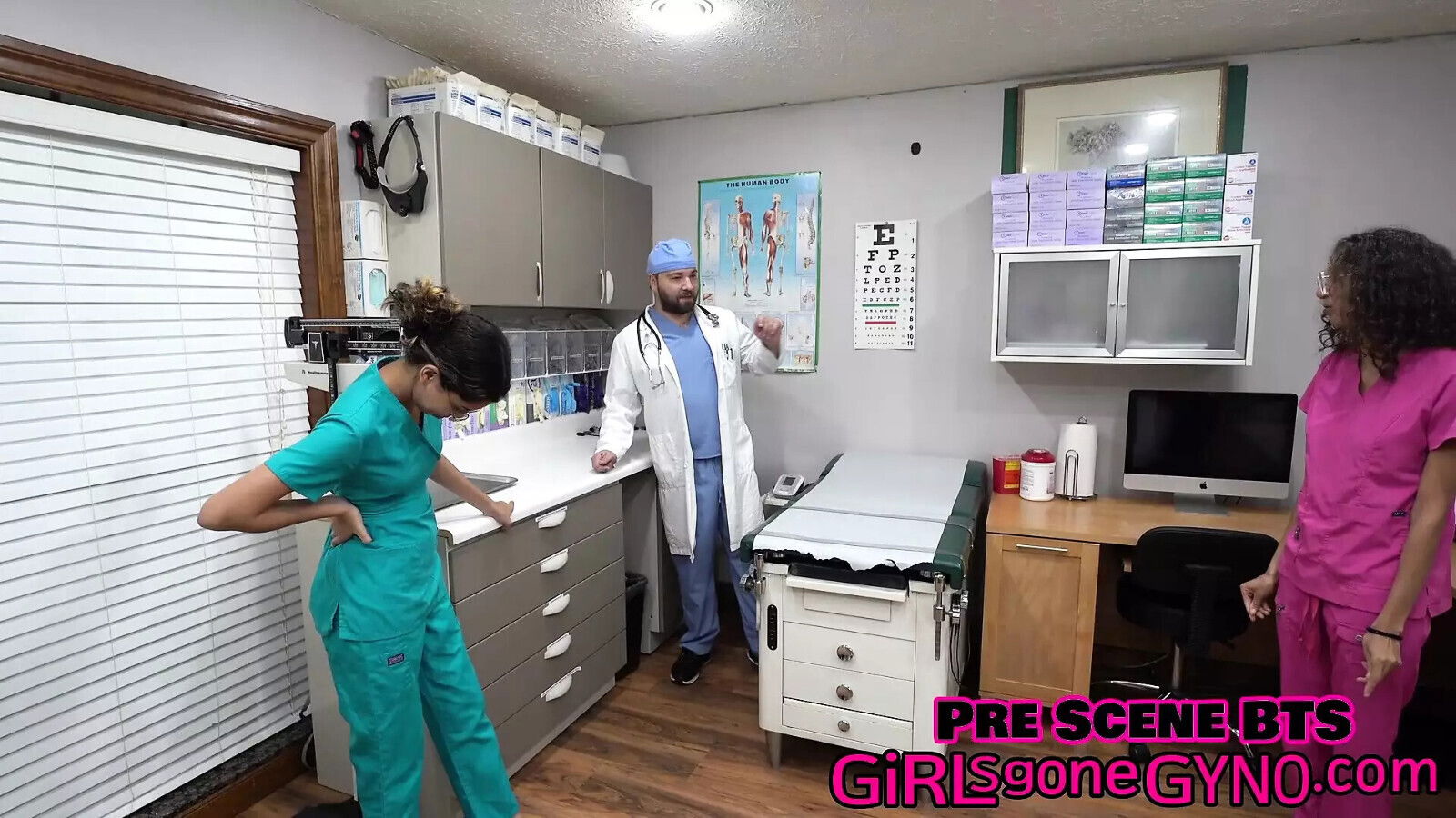 Female Nurses Made Examine Each Other Under Watchful Male Doctor Tampa GirlsGoneGynoCom!
