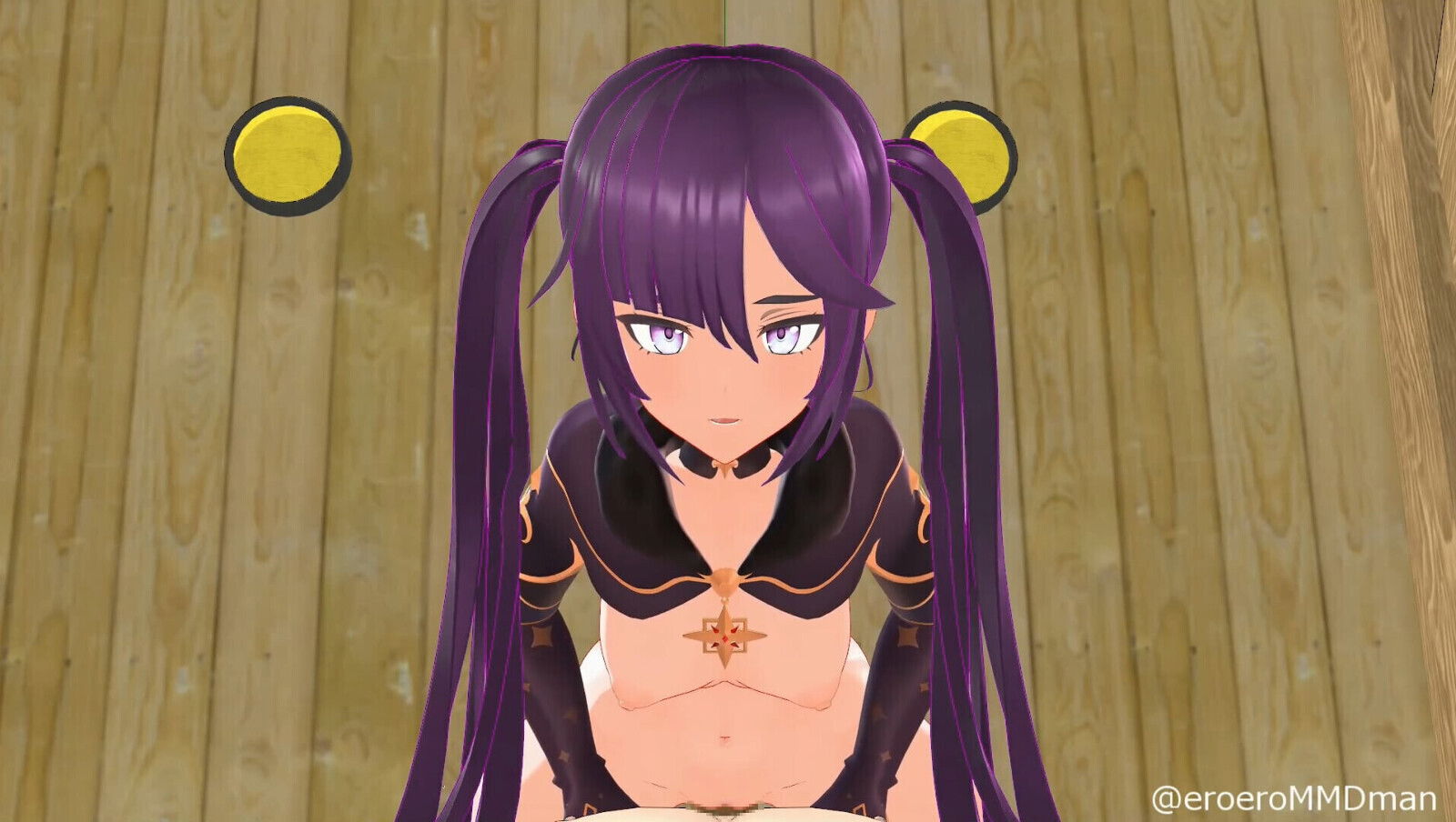 Mona Cowgirl Genshin Impact eroMMDman Purple Hair Color Edit Smixix