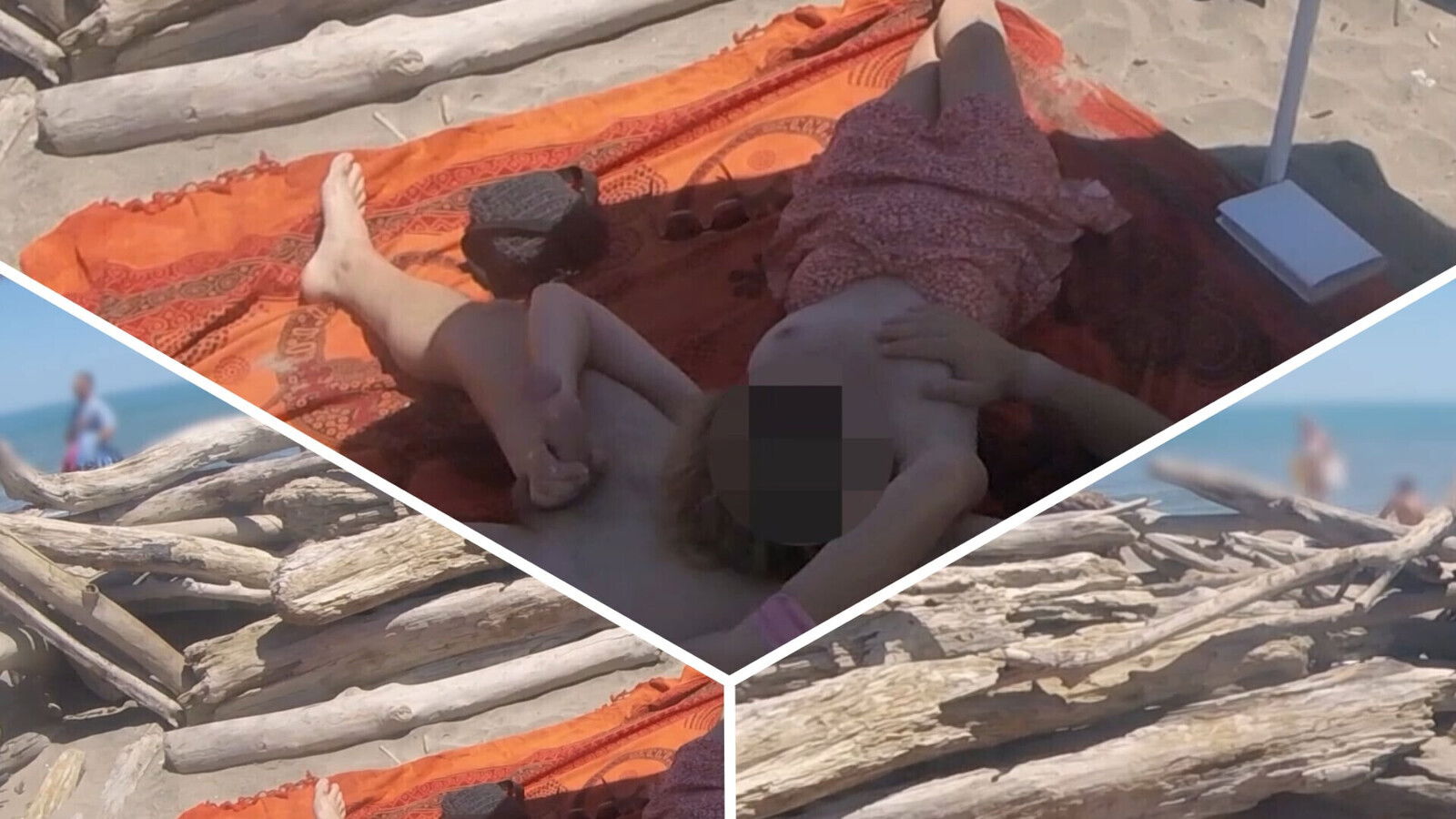 Exhibitionist Teacher Outdoor Amateur Milf Handjob Nudity Beach public front voyeur with MissCreamy