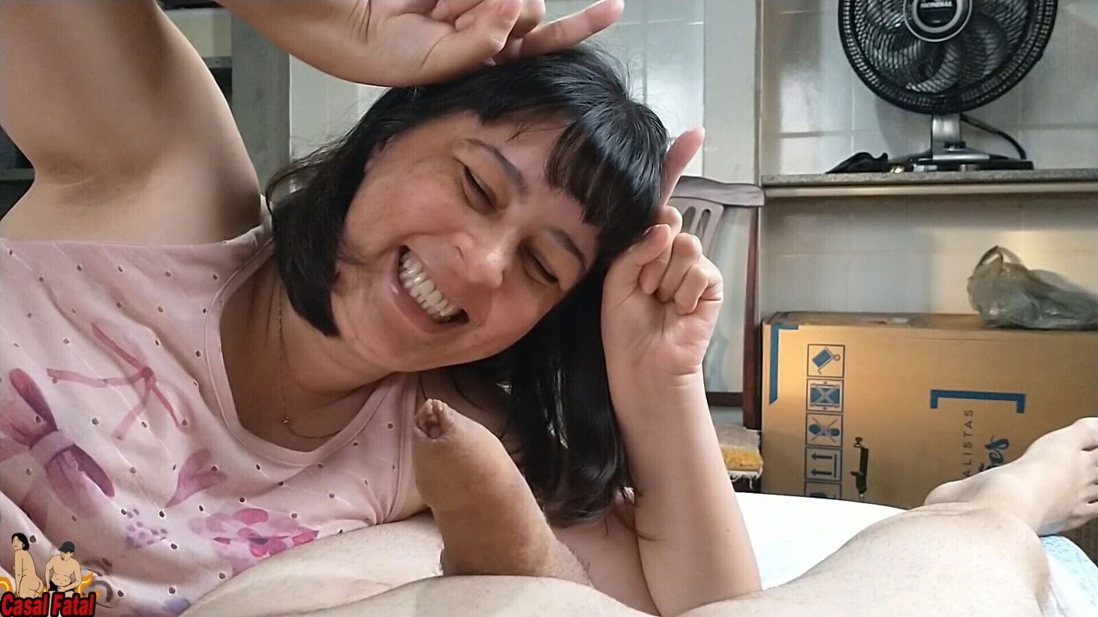 wife handjob while talk dirty about being cuckold small penis