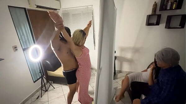 Nuestra Hijastra Follada Falso Juego Sombras Frente Nosotros