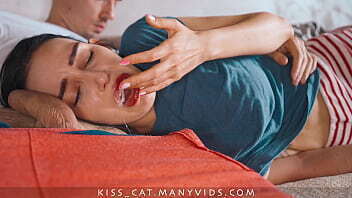 step fucks step mom'_s mouth? Risky oral creampie step mother