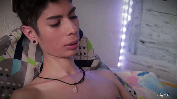 Dick Latino Magic Jerks With Spit, Cums Inside Lets Drip Into Mouth Swallow