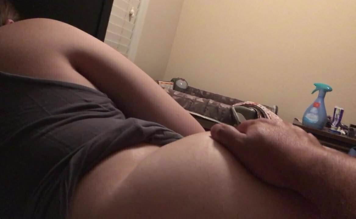 PAWG wife ignores needy husband during buttjob