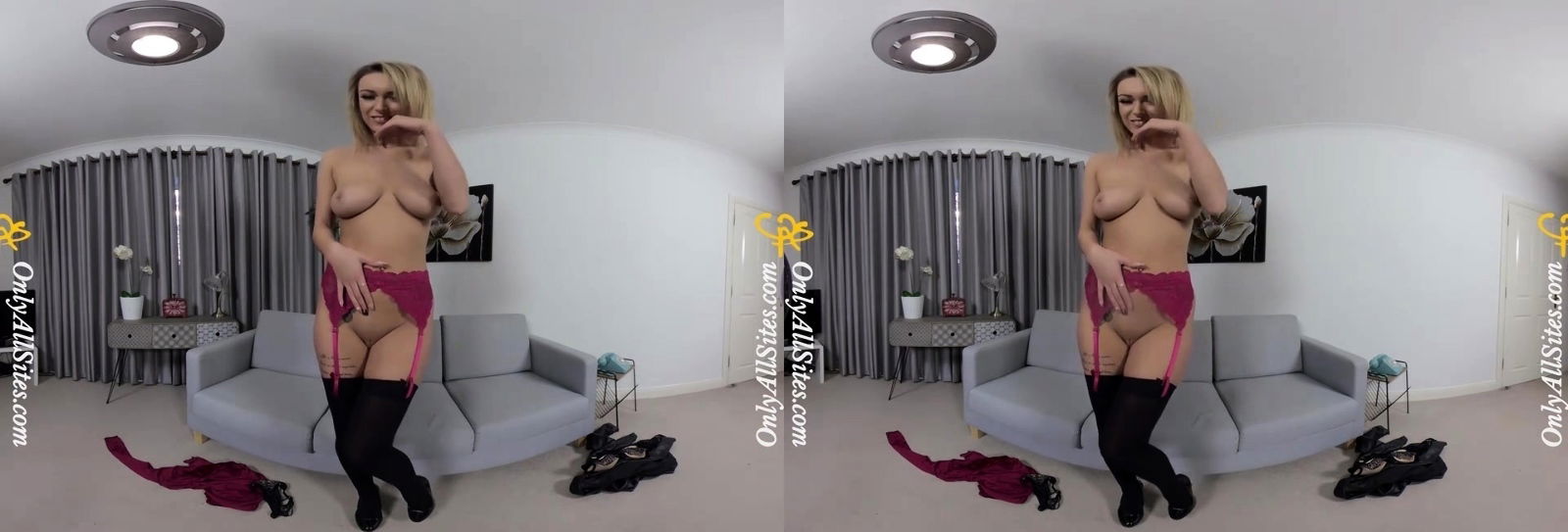 Lauren Louise perfect blonde stripping