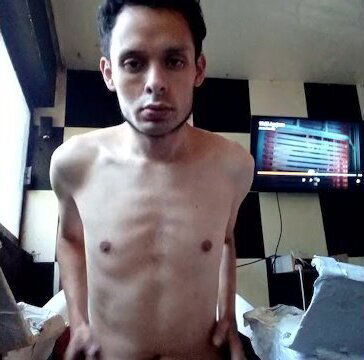 Naked in the tv room and masturbation dick