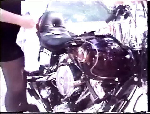 Stunning blonde gets bent over banged hard from