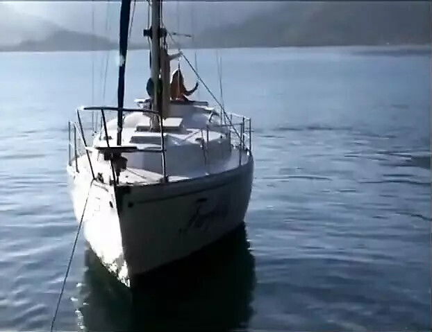 Tropical island outdoor this beautiful booty blonde hung stud