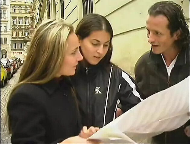 Lucky stud takes home lusty teens fuck