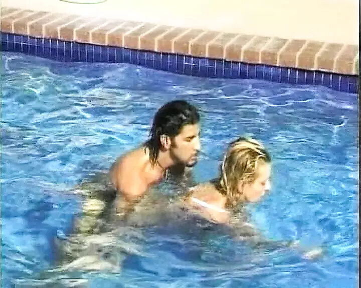 wild German gets tight holes pounded pool