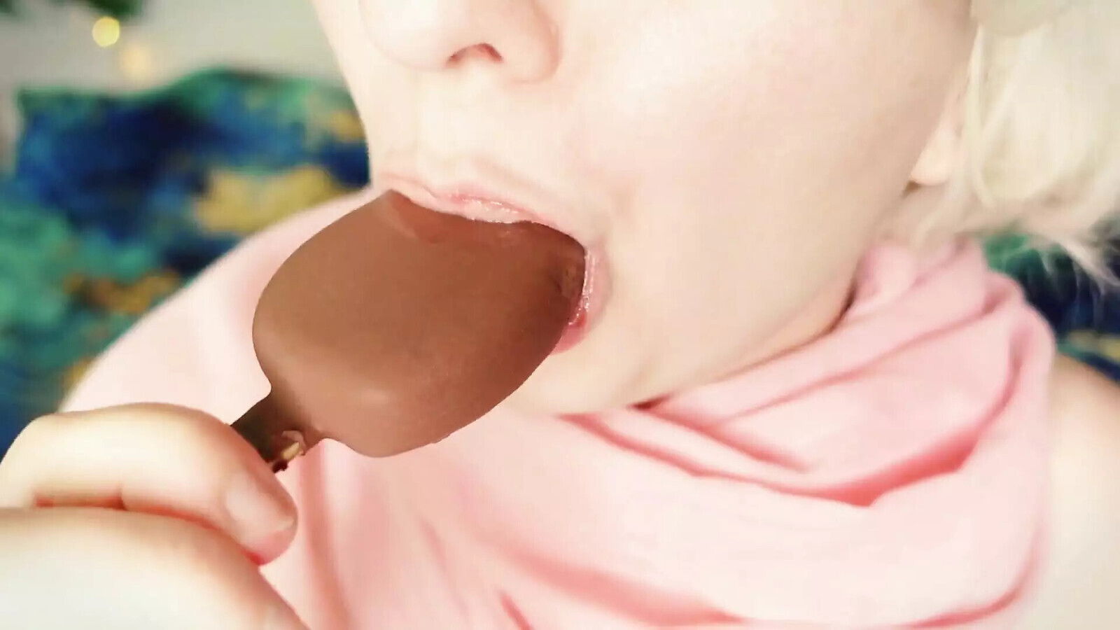 Braces Fetish Close Eating Mukbang Video Asmr with Great Sounds