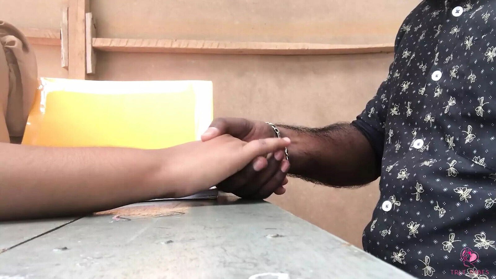 gave cumshot student's boobs classroom