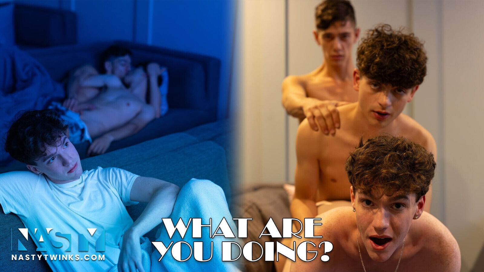 NastyTwinks What Doing? Jayden Catches Zayne Benvi Fucking Around Watching Movie Fucking, Train, CAUGHT
