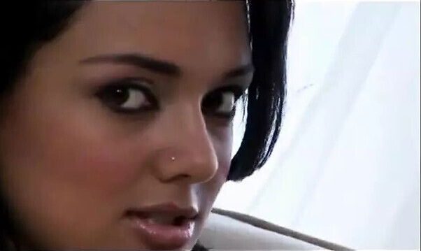 Gorgeous latina teen with hard rack loves getting fucked from behind