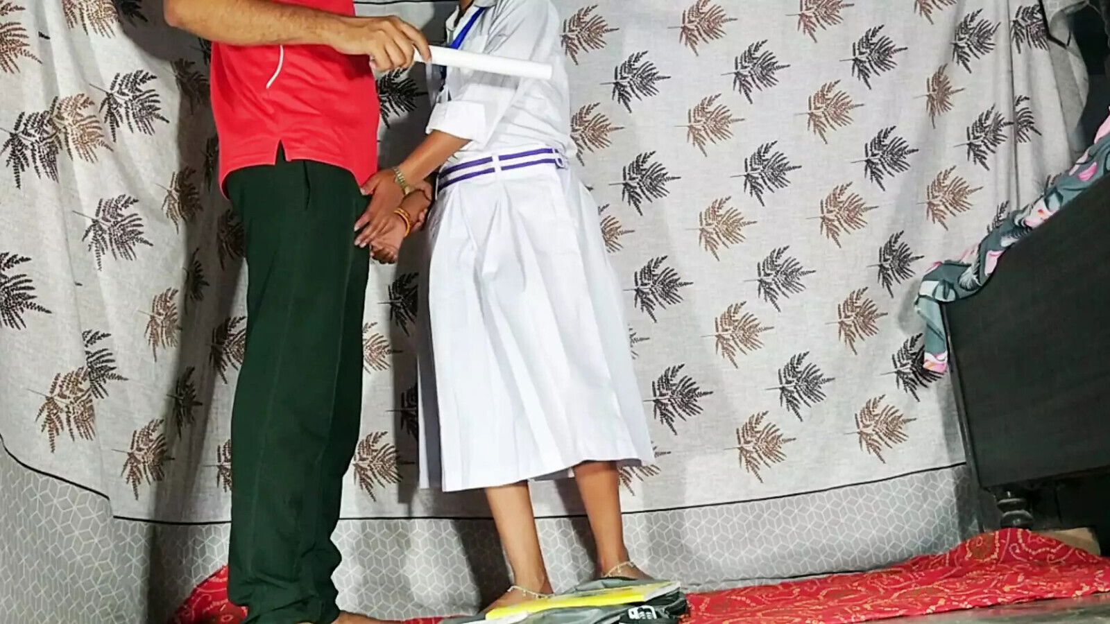 Viral Indian young Schoolgirl Seduces teacher exams make best blowjob pussy fucking