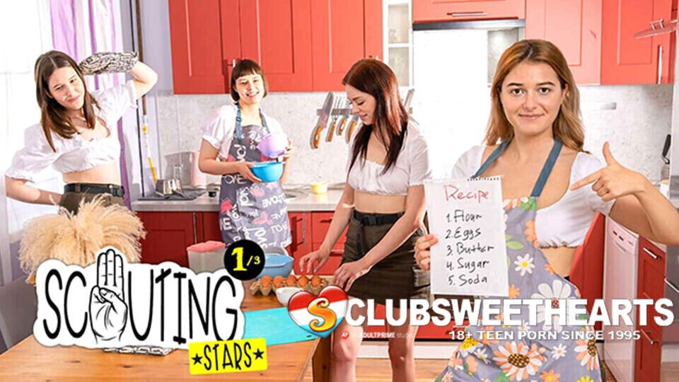 ClubSweethearts Scouts Baking Cookies Eating Pussies