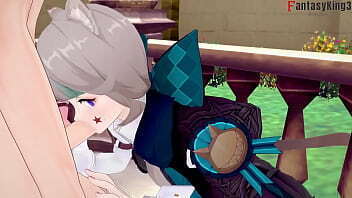 Lynette blowjob Genshin Impact Premium