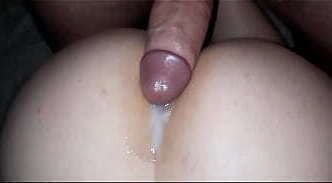 inserted dick into already juicy pussy then came ass!