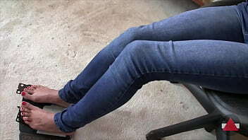 Pedal Pumping Bare Feet