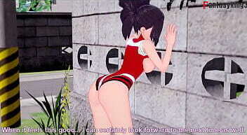 Yaoyorozu having streets hero Academia Short (more red)