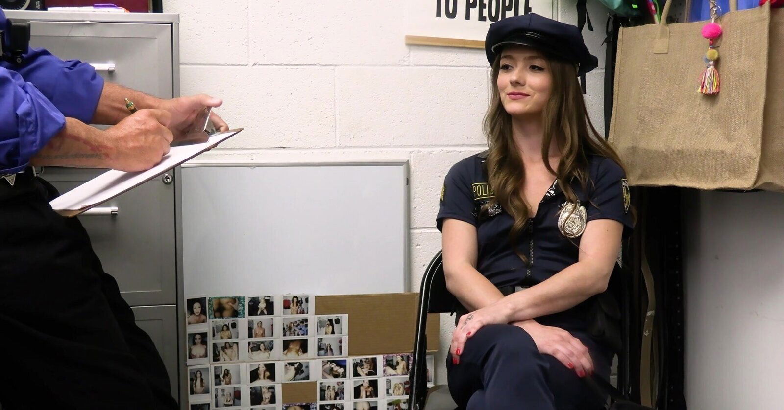 Kinky officer Mira Monroe drops uniform fucked hard