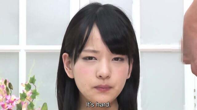 Teeny Tiny Japanese Newscaster Trying Job, Hard Cocks Keep Stopping