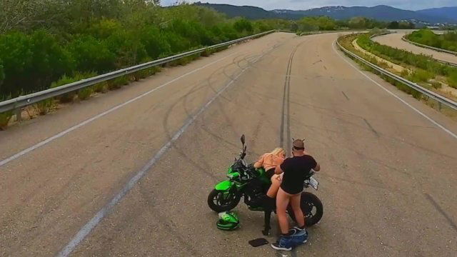 Drone Pilot Record Fuck Onlyfans Pornstar motorbike