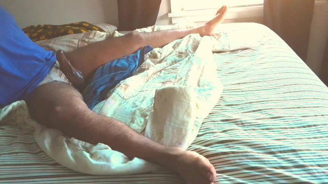 Watching porn having then masturbating