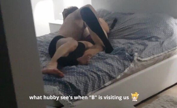 Romantic date between wife bull, bedroom