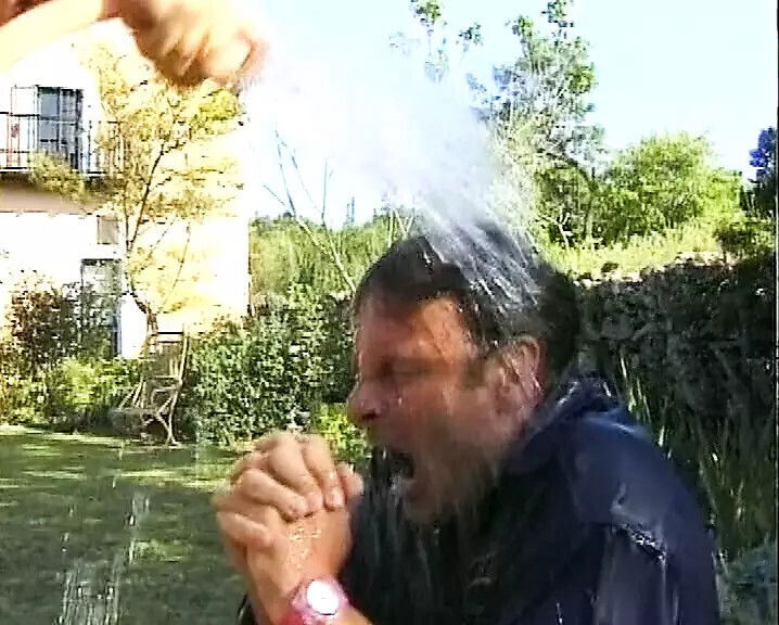 Cute German blonde adores eating warm after hard outdoor bang