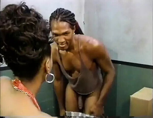 Impressive ebony bitch gets hard black dick fuck table