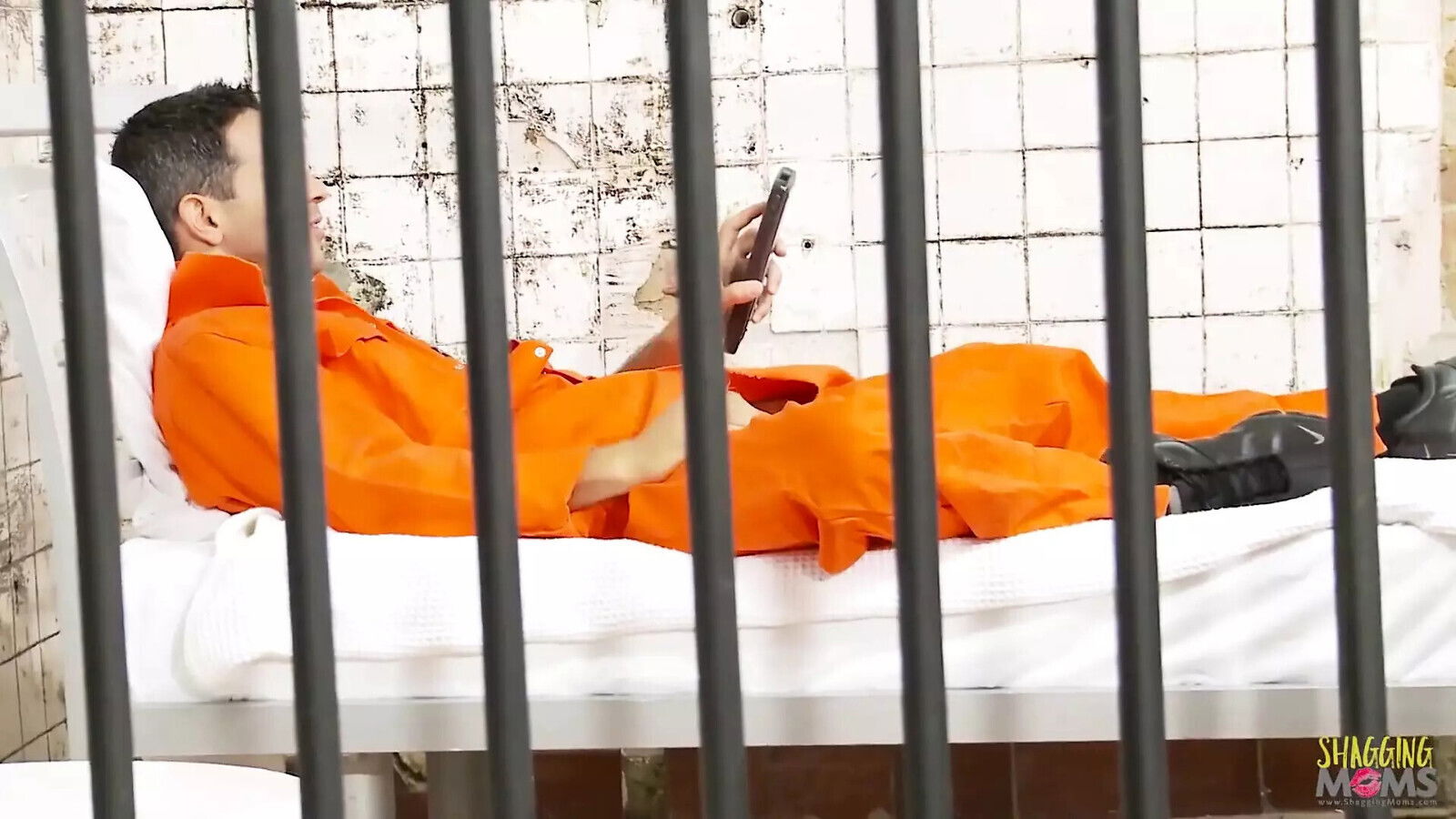 prison with milf blonde