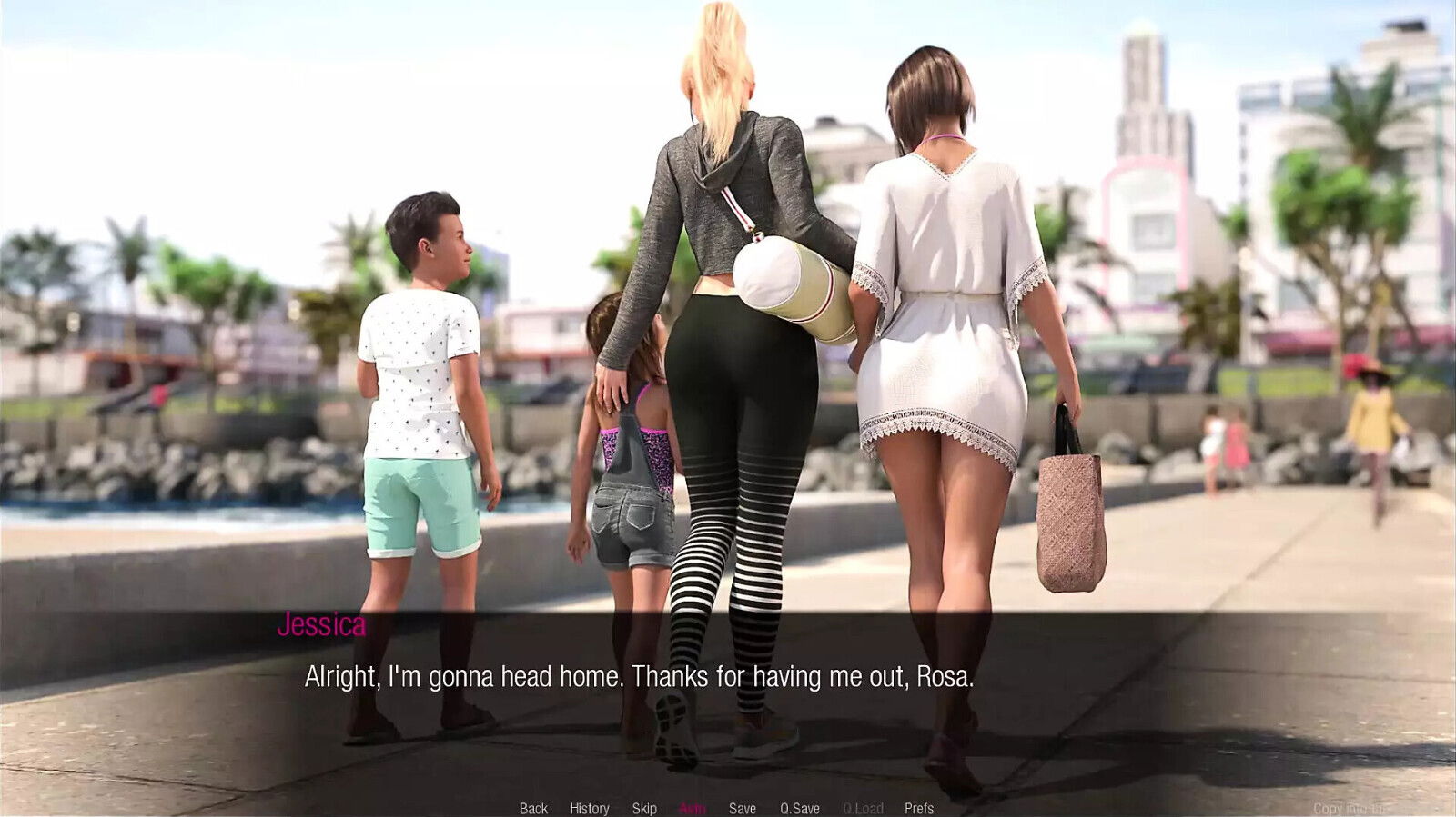 Jessica O'Neil Jessica Parker moment ladies went beach Parker fucked Jessica after their