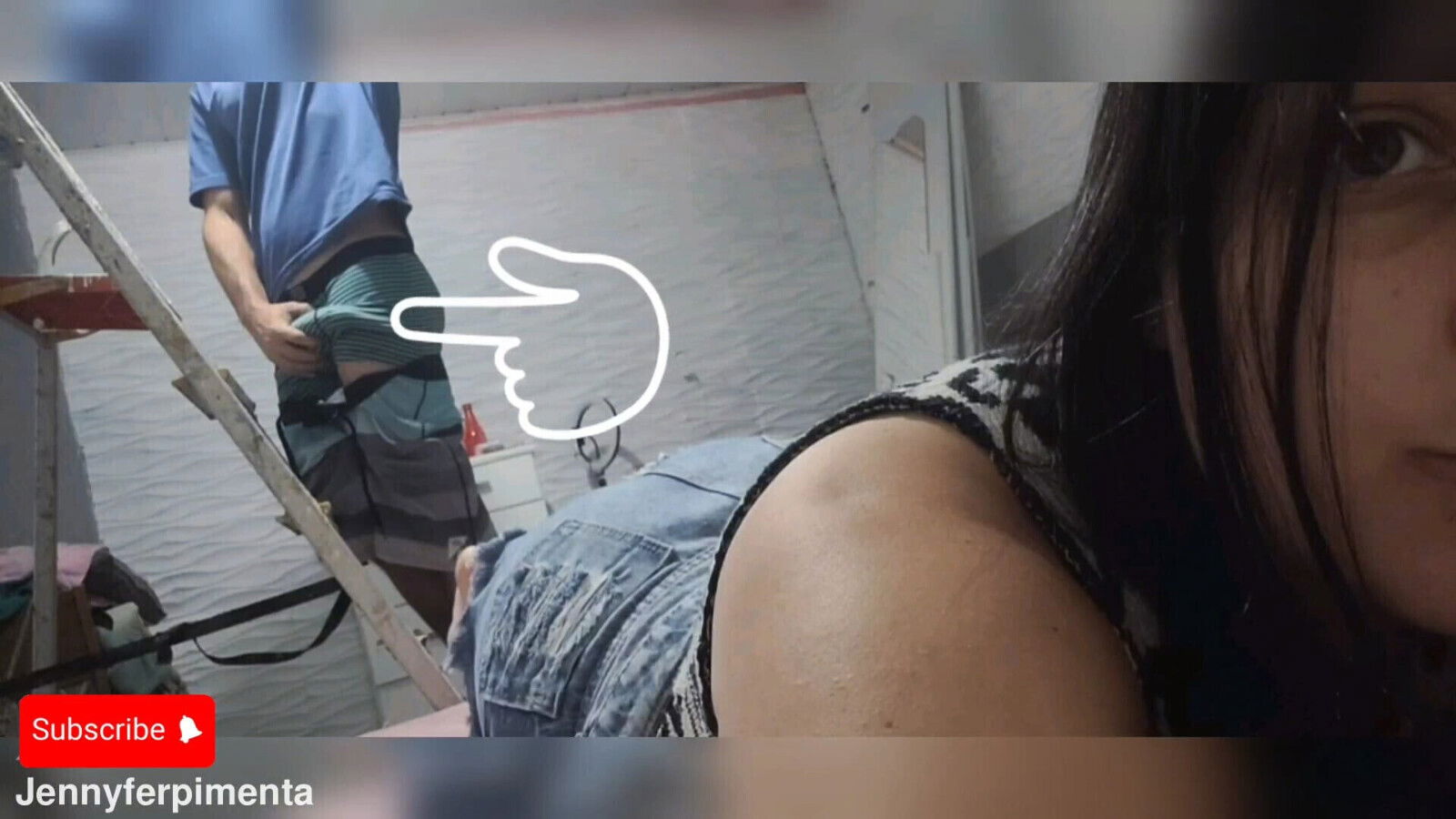 neighbor fixing lamps, catch with huge dick looking ass, handle this cock?