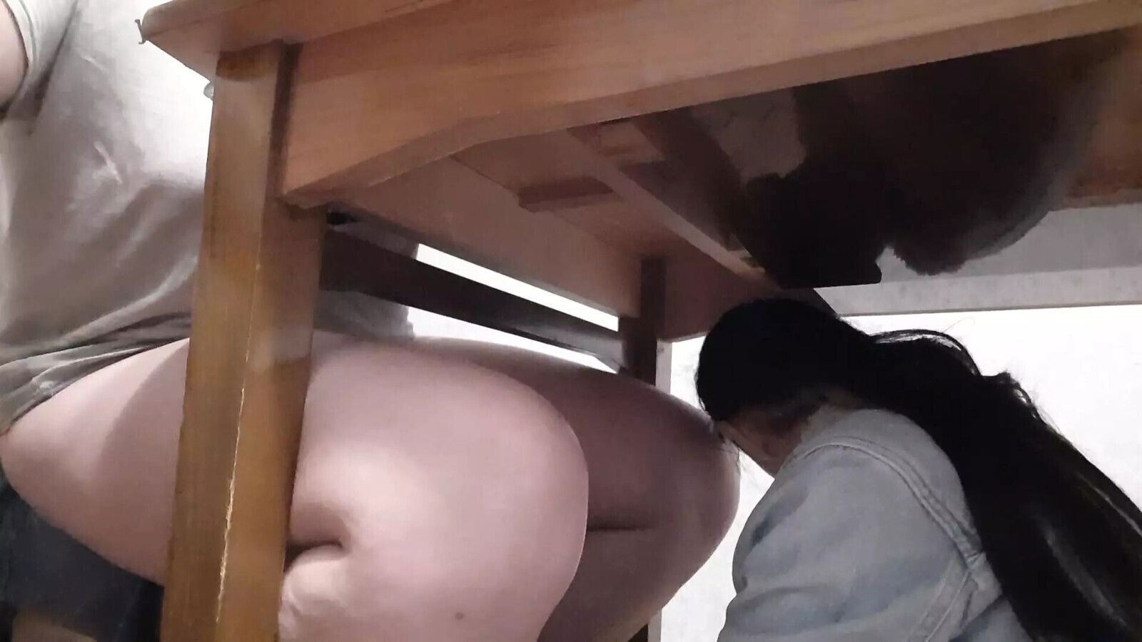 secretary licks pussy office under table Lesbian-illusion